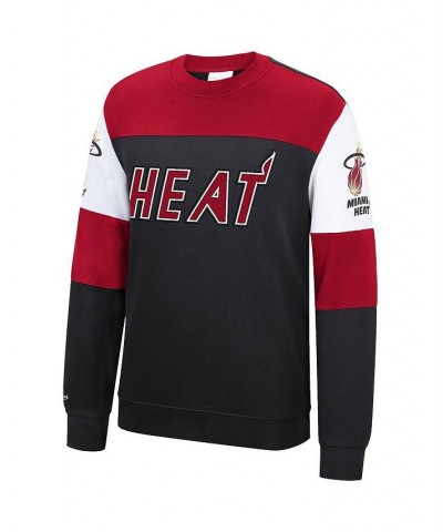 Men's Black Miami Heat Perfect Season Fleece Pullover Sweatshirt $40.03 Sweatshirt