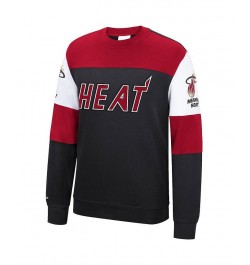 Men's Black Miami Heat Perfect Season Fleece Pullover Sweatshirt $40.03 Sweatshirt