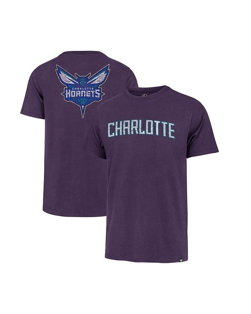 Men's '47 Purple Charlotte Hornets 2021/22 City Edition MVP Franklin T-shirt $18.54 T-Shirts