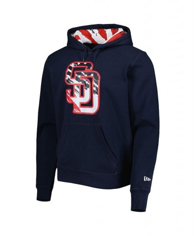 Men's Navy San Diego Padres 4th of July Stars and Stripes Pullover Hoodie $48.59 Sweatshirt