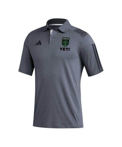 Men's Gray Austin FC 2023 On-Field Training Polo Shirt $29.90 Polo Shirts