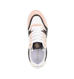 Women's Kadlin Logo Detailed Retro Jogger Sneakers Pink $45.78 Shoes