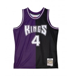 Men's Chris Webber Purple, Black Sacramento Kings Hardwood Classics 2000-01 Split Swingman Jersey $55.50 Jersey