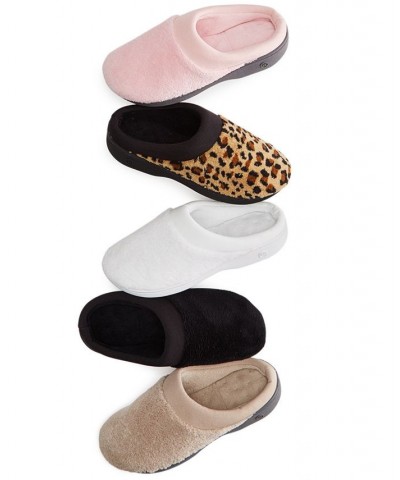 Microterry Pillowstep Slippers with Satin Trim Pink $22.00 Shoes