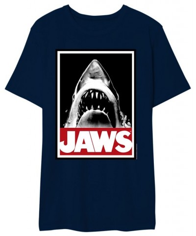 Jaws The Giant Men's Graphic Tee Blue $19.24 T-Shirts