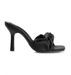 Women's Diorra Knotted Sandals Black $38.70 Shoes