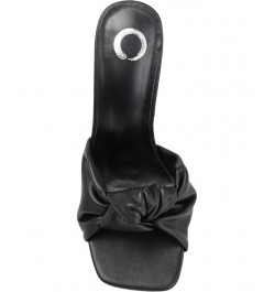 Women's Diorra Knotted Sandals Black $38.70 Shoes