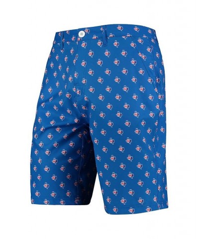 Men's Royal Texas Rangers Retro Repeat Logo Walking Shorts $21.15 Shorts