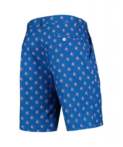 Men's Royal Texas Rangers Retro Repeat Logo Walking Shorts $21.15 Shorts