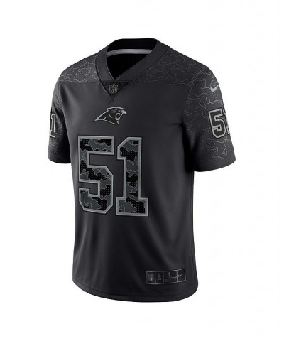 Men's Sam Mills Black Carolina Panthers Retired Player RFLCTV Limited Jersey $91.65 Jersey