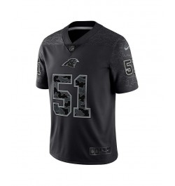 Men's Sam Mills Black Carolina Panthers Retired Player RFLCTV Limited Jersey $91.65 Jersey