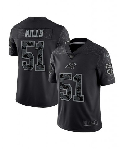 Men's Sam Mills Black Carolina Panthers Retired Player RFLCTV Limited Jersey $91.65 Jersey