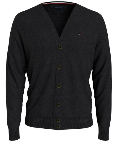 Men's Button-Front Signature Cardigan Sweater Black $28.44 Sweaters