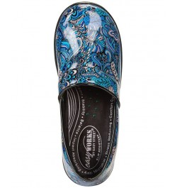 Easy Works By Lyndee Slip Resistant Clogs Blue Pop Patent $32.50 Shoes