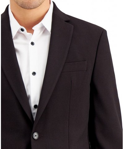 Men's Slim-Fit Burgundy Solid Suit Jacket Red $32.70 Blazers