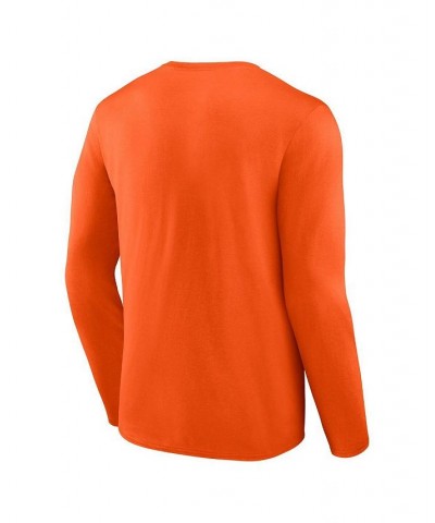 Men's Branded Orange Clemson Tigers Double Time 2-Hit Long Sleeve T-shirt $24.29 T-Shirts