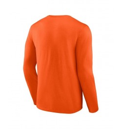 Men's Branded Orange Clemson Tigers Double Time 2-Hit Long Sleeve T-shirt $24.29 T-Shirts