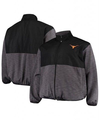 Men's Black, Charcoal Texas Longhorns Big and Tall Puff Full-Zip Jacket $35.70 Jackets