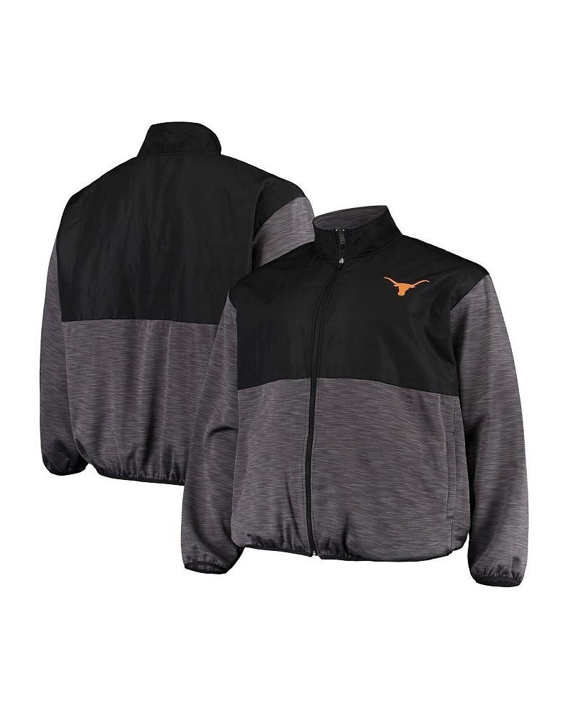 Men's Black, Charcoal Texas Longhorns Big and Tall Puff Full-Zip Jacket $35.70 Jackets