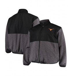 Men's Black, Charcoal Texas Longhorns Big and Tall Puff Full-Zip Jacket $35.70 Jackets