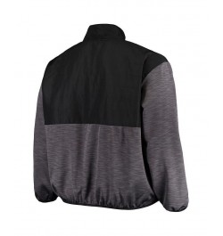 Men's Black, Charcoal Texas Longhorns Big and Tall Puff Full-Zip Jacket $35.70 Jackets