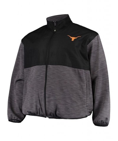 Men's Black, Charcoal Texas Longhorns Big and Tall Puff Full-Zip Jacket $35.70 Jackets