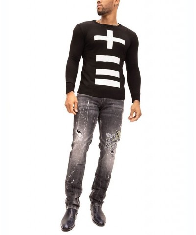 Men's Modern Signs Sweater Black $74.00 Sweaters