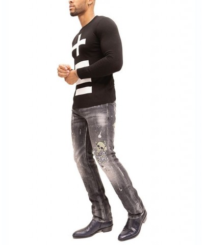 Men's Modern Signs Sweater Black $74.00 Sweaters