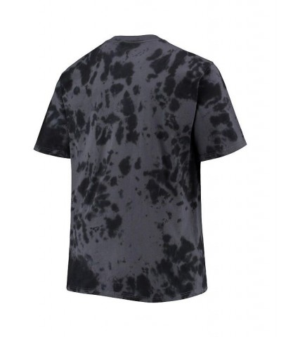 Men's Black Brooklyn Nets Big and Tall Marble Dye Tonal Performance T-shirt $24.00 T-Shirts