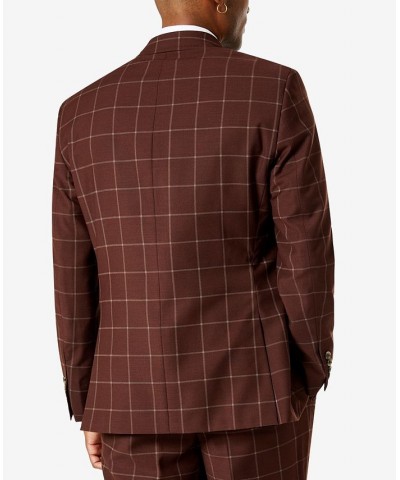 Men's Classic-Fit Wool Suit Burgundy $64.80 Suits