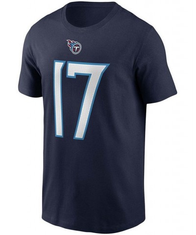 Men's Ryan Tannehill Navy Tennessee Titans Name and Number T-shirt $16.92 T-Shirts