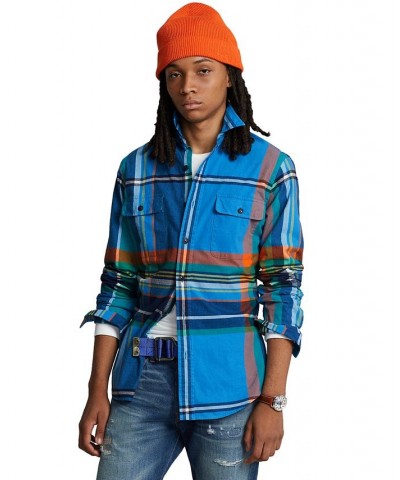 Men's Classic-Fit Plaid Workshirt Multi $36.64 Shirts