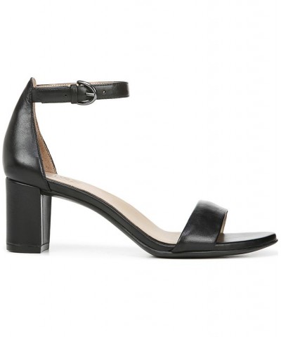 Vera Ankle Strap Sandals Black Leather $35.99 Shoes