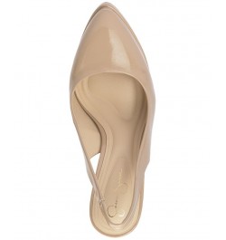 Mayria Slingback Platform Pumps Tan/Beige $52.32 Shoes