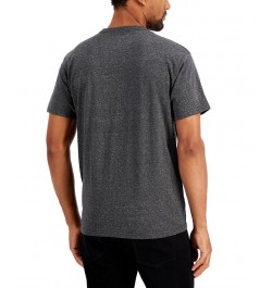 Men's Crewneck T-Shirt Black/white Hth $8.09 T-Shirts