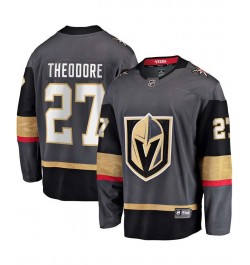 Men's Shea Theodore Gray Vegas Golden Knights Home Premier Breakaway Player Jersey $49.35 Jersey