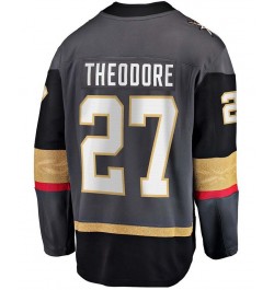 Men's Shea Theodore Gray Vegas Golden Knights Home Premier Breakaway Player Jersey $49.35 Jersey