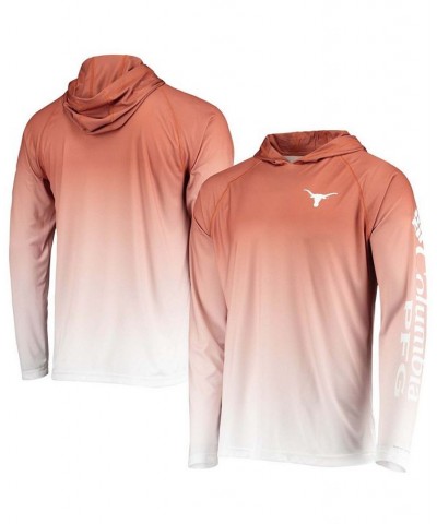 Men's Burnt Orange Texas Longhorns Terminal Tackle Omni-Shade UPF 50 Long Sleeve Hooded T-shirt $25.85 T-Shirts