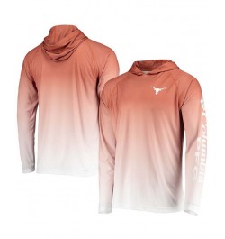 Men's Burnt Orange Texas Longhorns Terminal Tackle Omni-Shade UPF 50 Long Sleeve Hooded T-shirt $25.85 T-Shirts