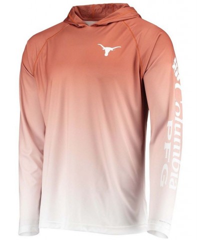 Men's Burnt Orange Texas Longhorns Terminal Tackle Omni-Shade UPF 50 Long Sleeve Hooded T-shirt $25.85 T-Shirts