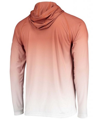 Men's Burnt Orange Texas Longhorns Terminal Tackle Omni-Shade UPF 50 Long Sleeve Hooded T-shirt $25.85 T-Shirts