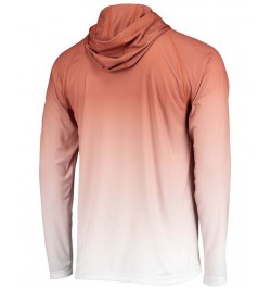 Men's Burnt Orange Texas Longhorns Terminal Tackle Omni-Shade UPF 50 Long Sleeve Hooded T-shirt $25.85 T-Shirts