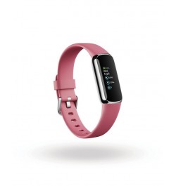 Luxe Fitness Tracker in Platinum with Orchid Wrist Band $46.18 Accessories