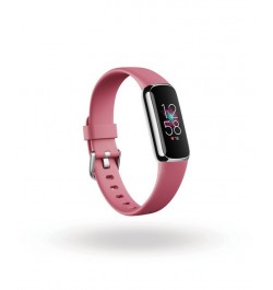 Luxe Fitness Tracker in Platinum with Orchid Wrist Band $46.18 Accessories