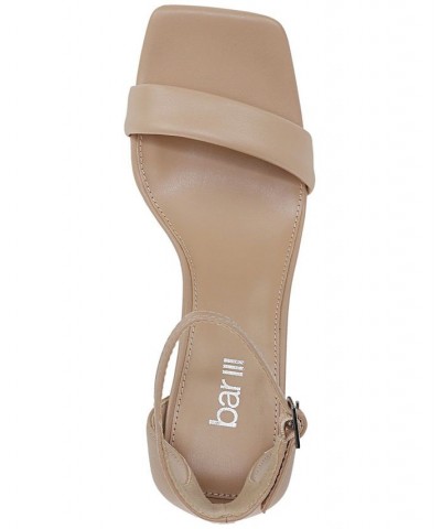 Women's Appel Two-Piece Flared-Heel Dress Sandals Tan/Beige $28.95 Shoes