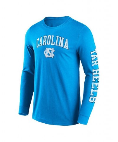 Men's Branded Carolina Blue North Carolina Tar Heels Distressed Arch Over Logo 2.0 Long Sleeve T-shirt $17.60 T-Shirts