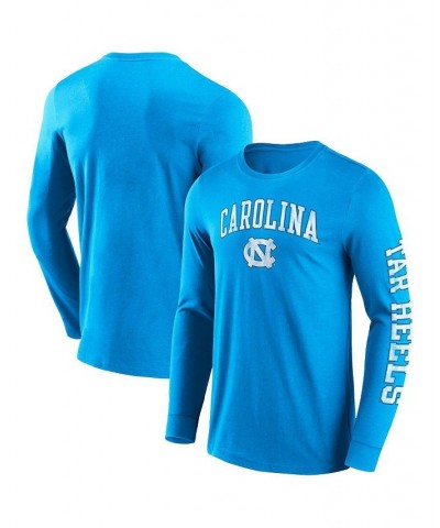 Men's Branded Carolina Blue North Carolina Tar Heels Distressed Arch Over Logo 2.0 Long Sleeve T-shirt $17.60 T-Shirts