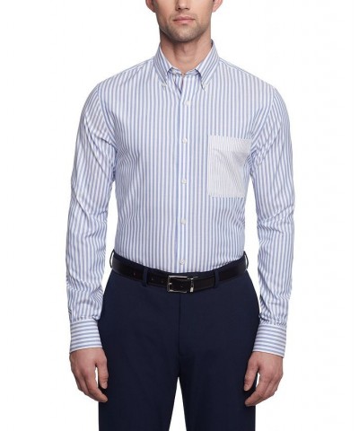 Men's TH Flex Slim Fit Wrinkle Free Stretch Pinpoint Oxford Dress Shirt Multi $26.25 Dress Shirts