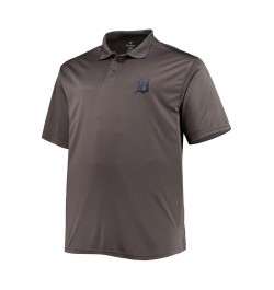 Men's Navy, Charcoal Detroit Tigers Big and Tall Two-Pack Polo Shirt Set $33.58 Polo Shirts