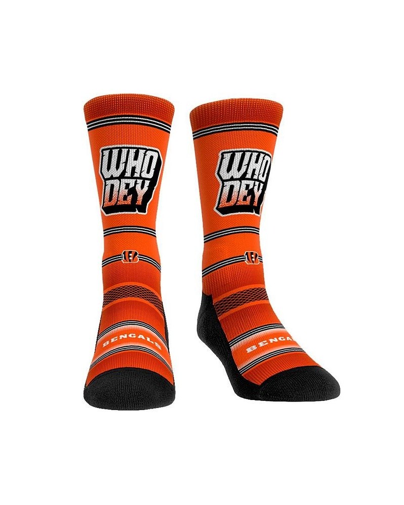 Men's and Women's Socks Cincinnati Bengals Slogan Crew Socks $12.00 Socks